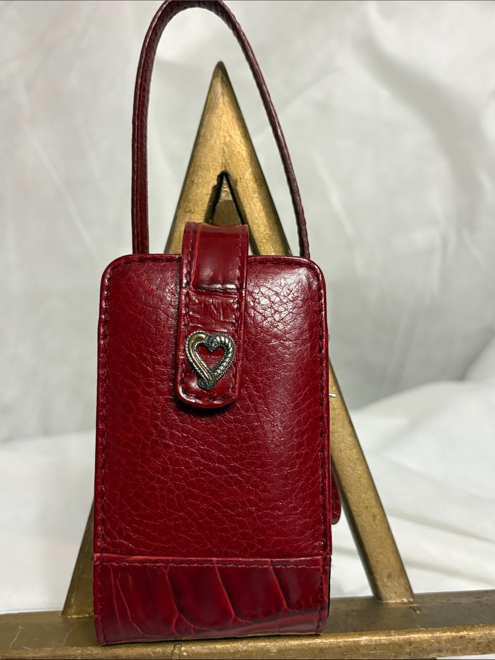 Brighton Red Leather Pouch / Case